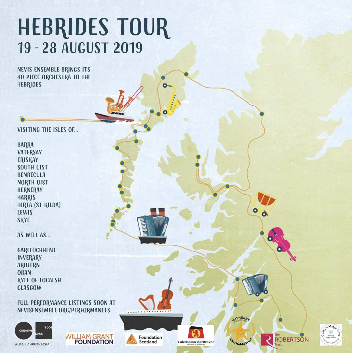 Cubby’s Midge Salve is partnering with Nevis Ensemble