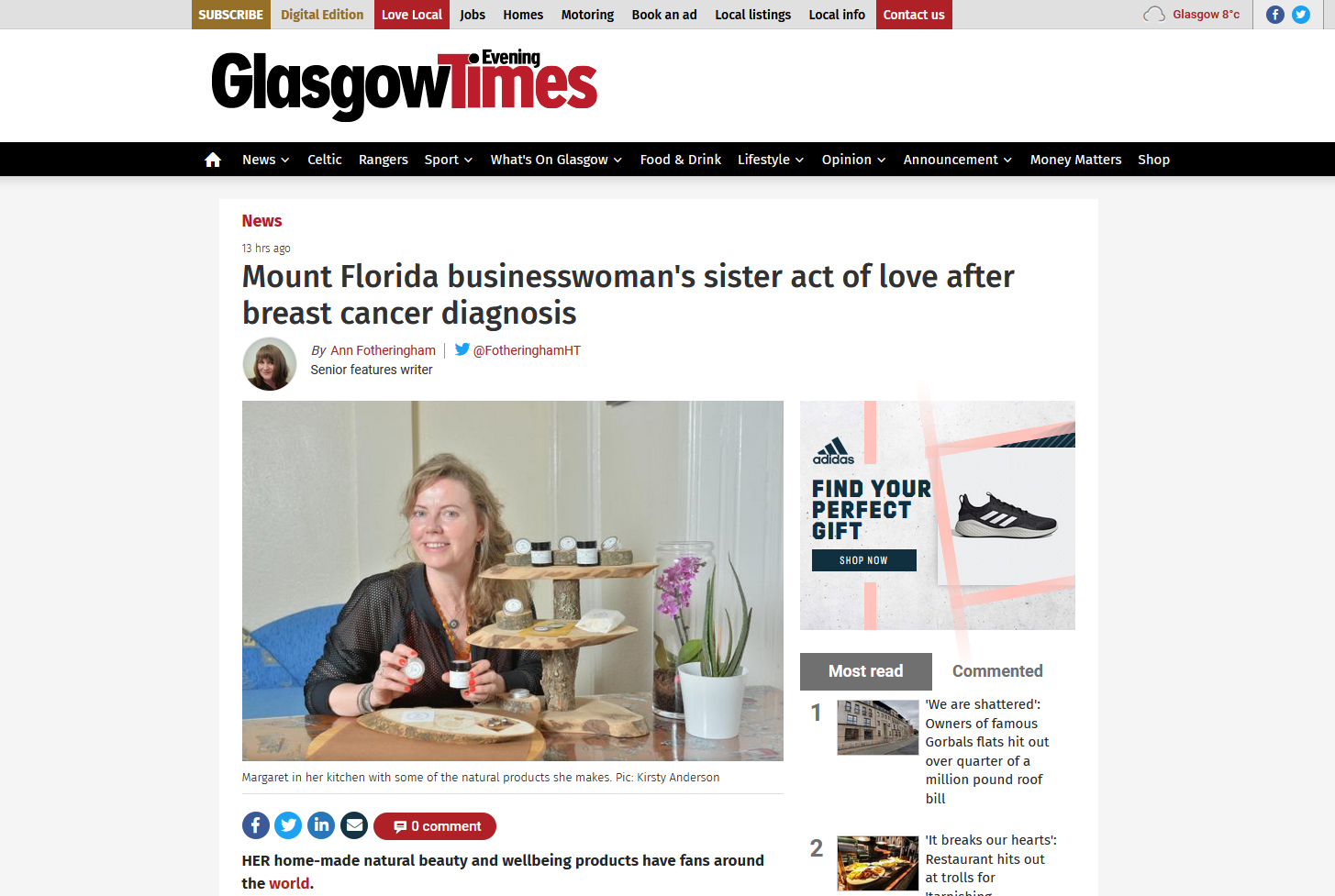 Mount Florida businesswoman's sister act of love after breast cancer diagnosis